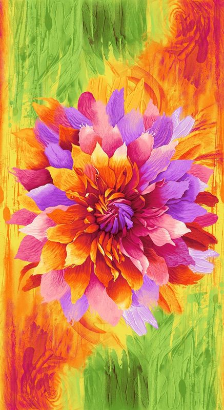 Timeless Treasures Dream Panel C6257 Bright