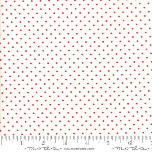Moda Essential Dots 8654 51 White Red