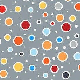 Benartex Save The Day Dot Dot Dot Gray