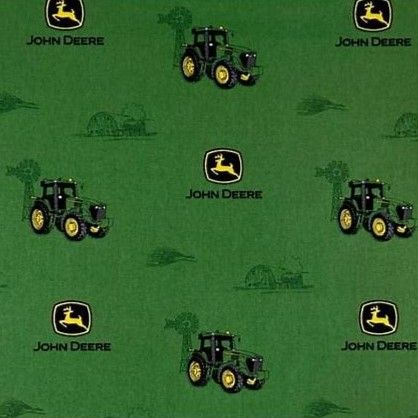 Springs Creative John Deere Print Green RN124655