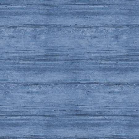 Benartex Washed Wood Marine Blue