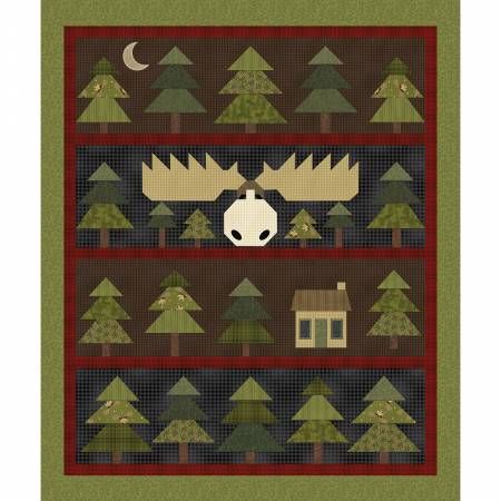 Benartex A Moose In The Woods Panel Multi