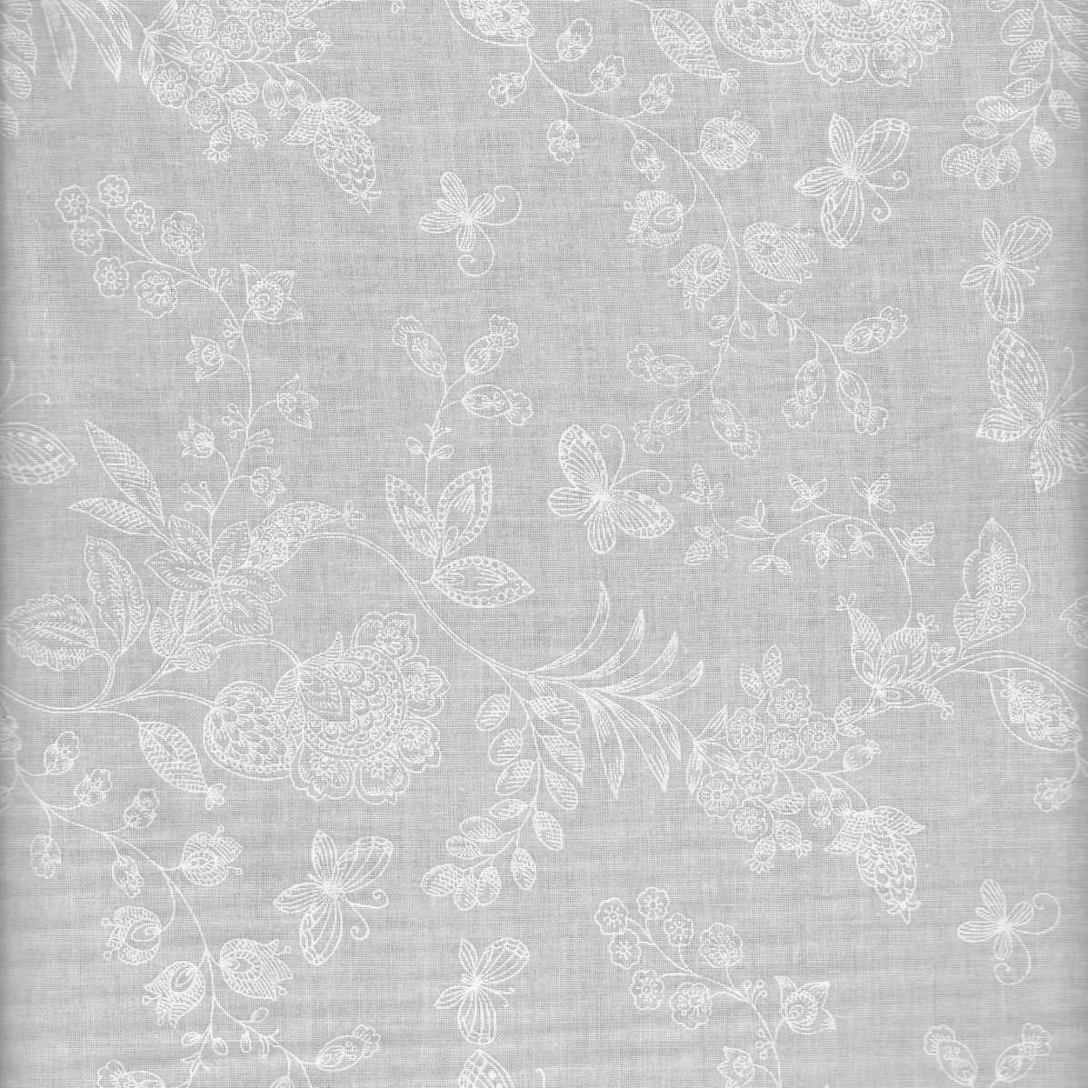 Foust 108&quot; Tone On Tone 46181 Butterflies &amp; Flowers