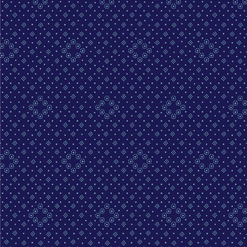 Benartex Documentaries Bandana Diamond Navy