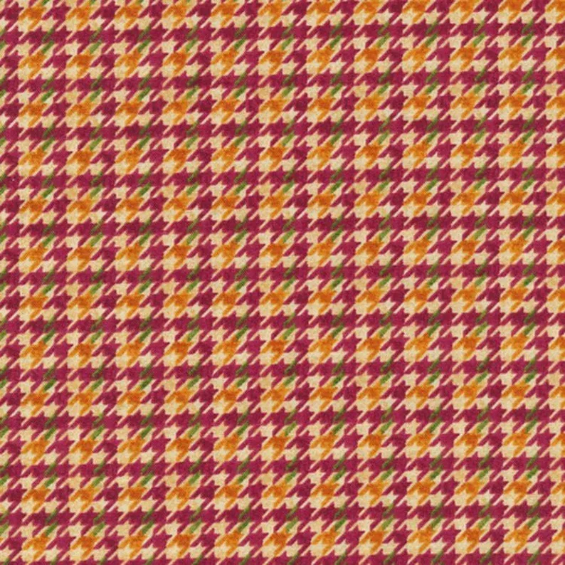 Paintbrush Studio Pretty Foxy Houndstooth Red 120-14721
