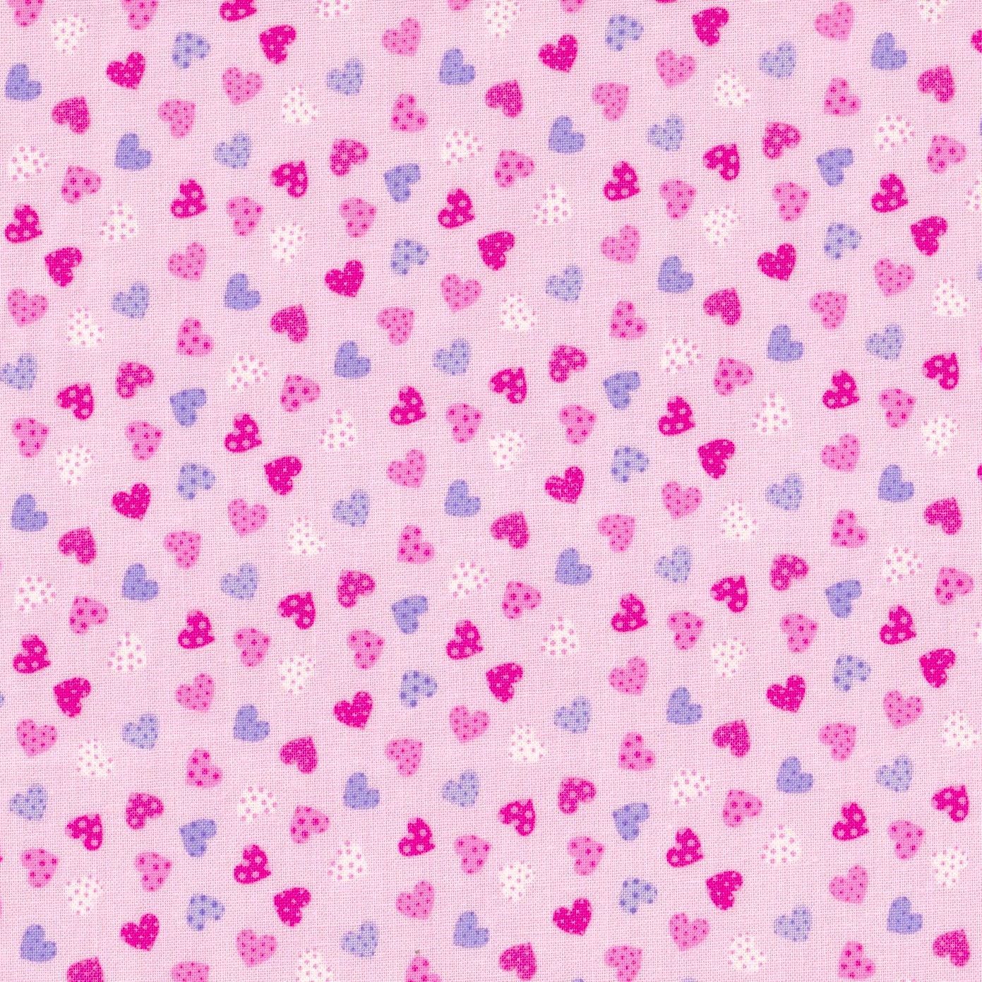 Foust Valentines Day Mini Patterned Hearts On Pink