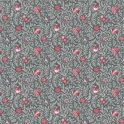 Clothworks Audrey Packed Floral Y4307-7 Dark Gray
