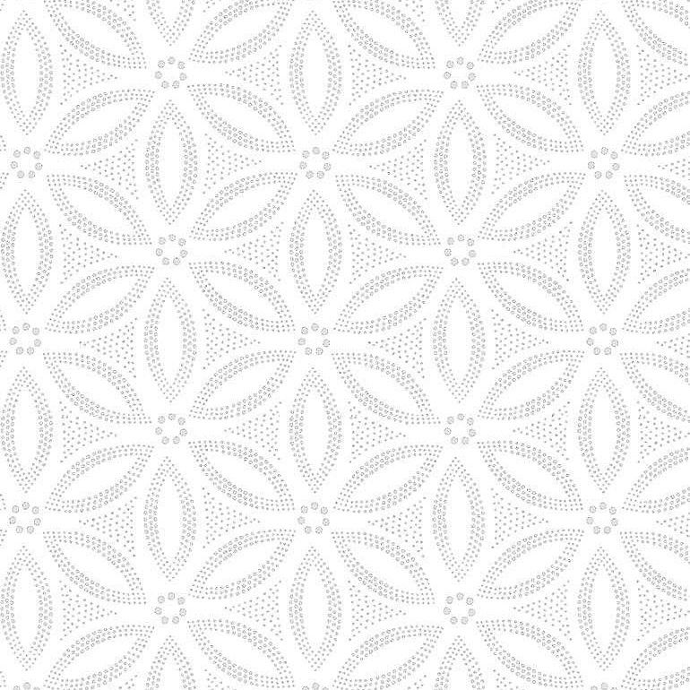 Timeless Treasures Hue C7101 White