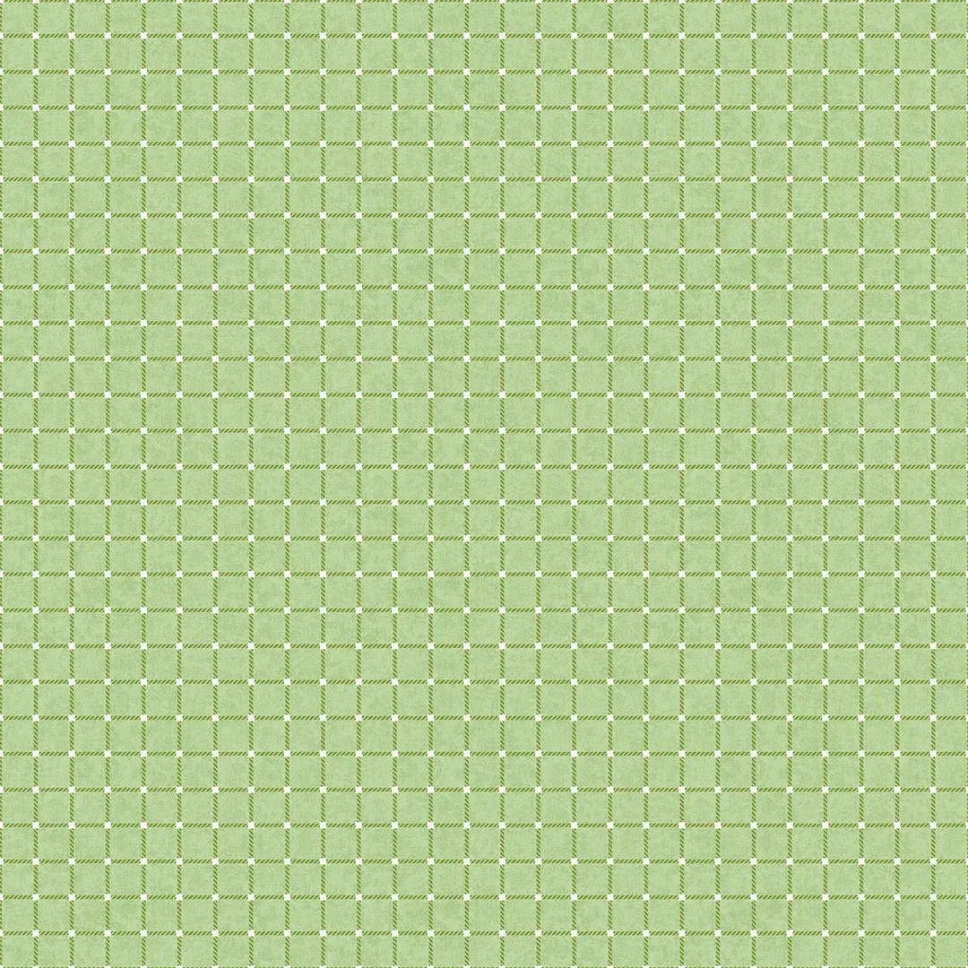 Benartex Wander Lane Criss Cross Celery