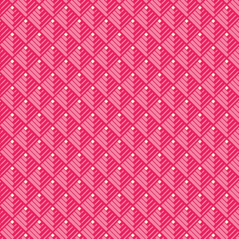 Benartex Serenity Modern Log Cabin Coral
