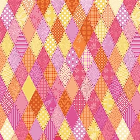 Benartex Serendipity Diamond Patch Pink
