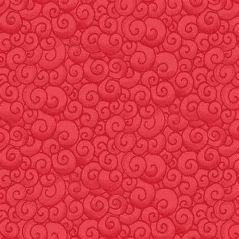 Benartex Awaken The Day Red Swirls