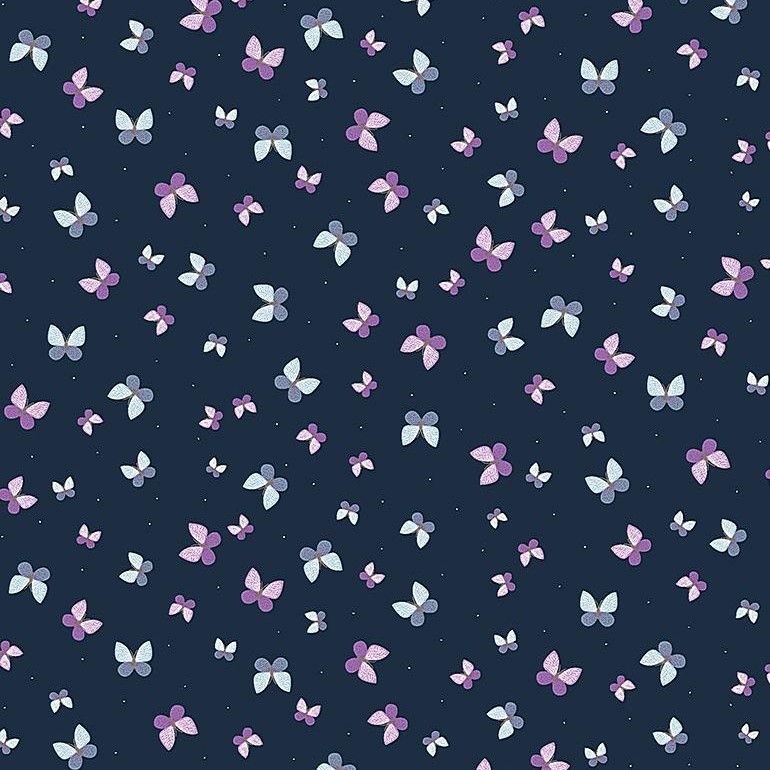 Timeless Treasures Bug CD8873 Navy