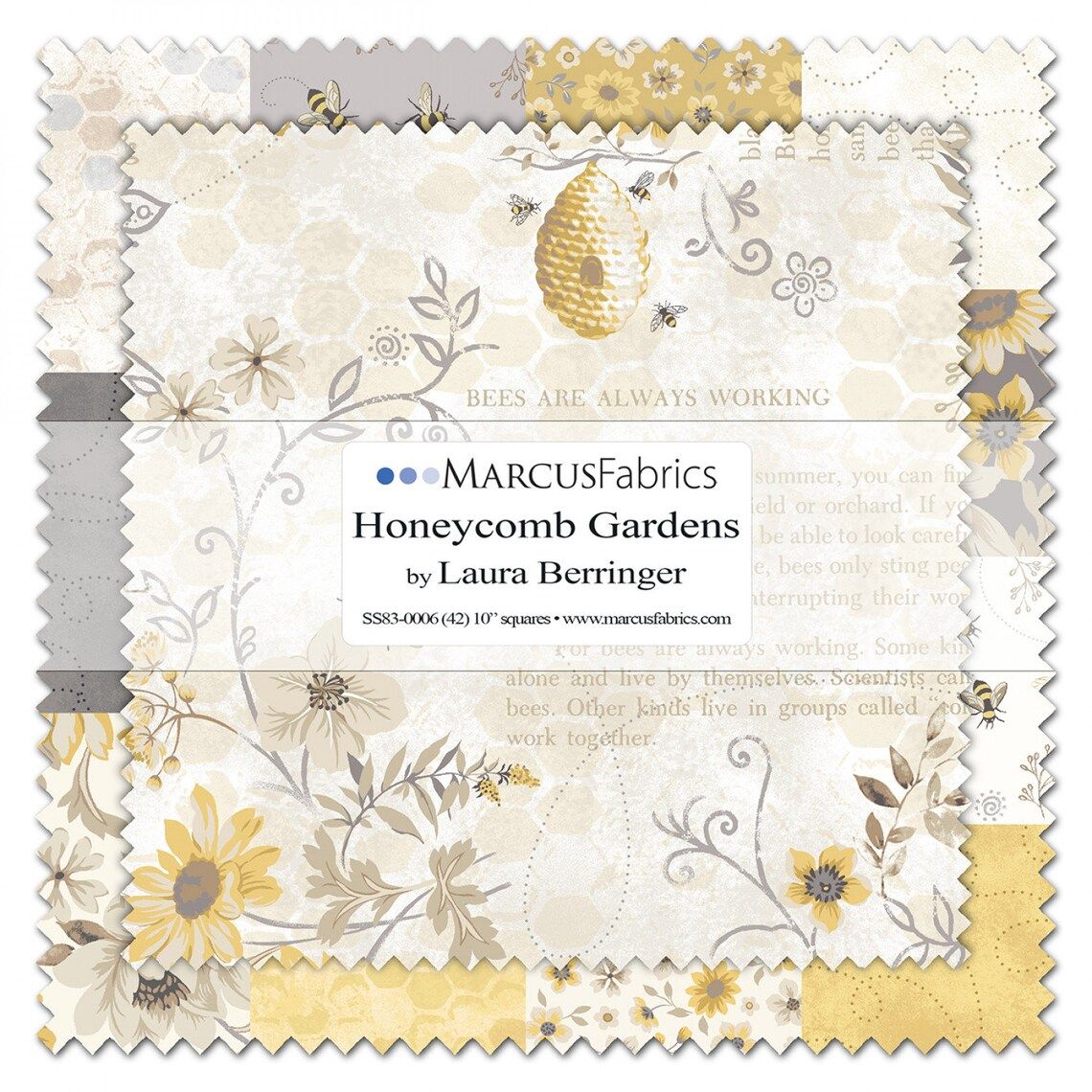 Marcus Fabrics Honeycomb Gardens Layer Cake