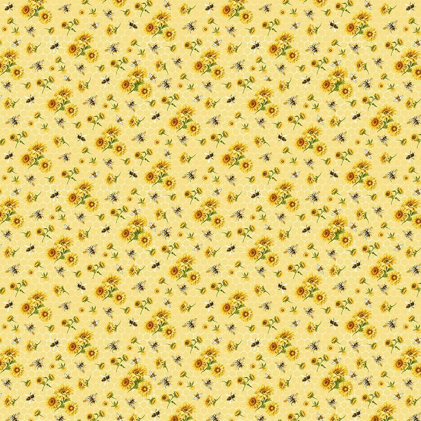 Timeless Treasures Bee CD2394 Yellow