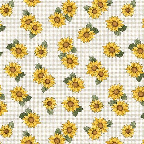 Benartex Heartland Field Sunflowers Natural