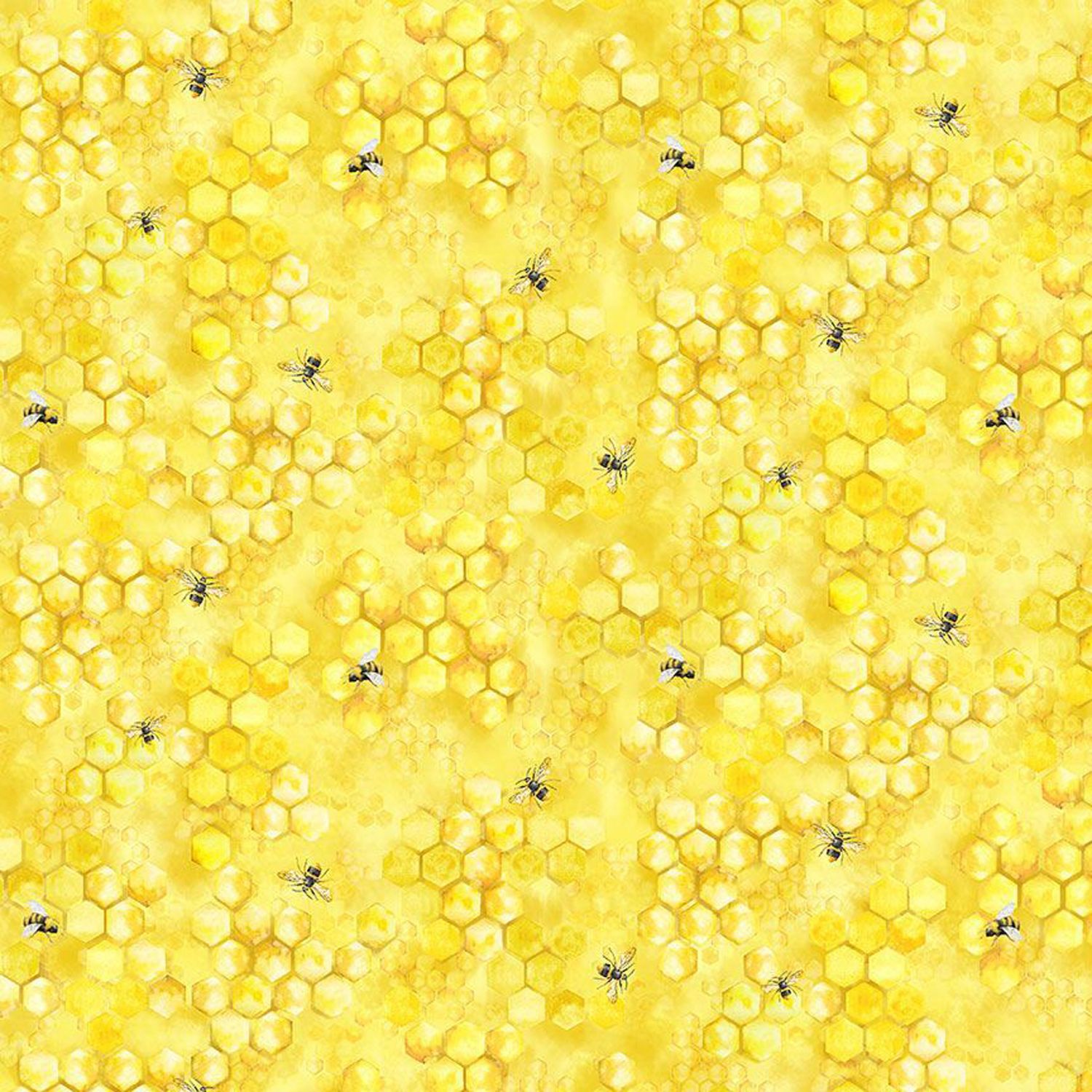 Timeless Treasures Bee CD2392 Yellow