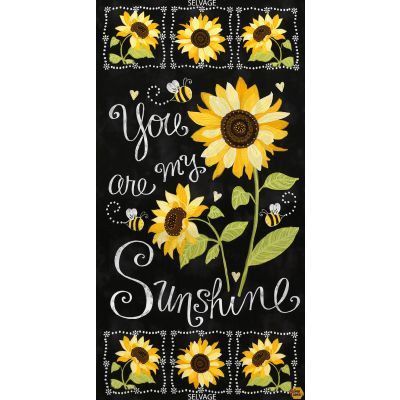 Timeless Treasures Gail C5344 Black Panel