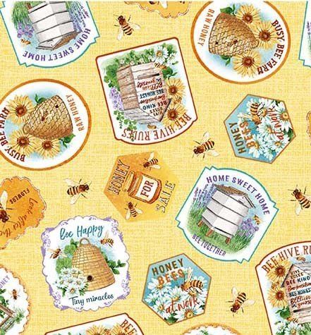 Michael Miller Bee Culture DCX11252-YELL-D