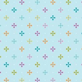 Benartex Frolic Circus Aqua
