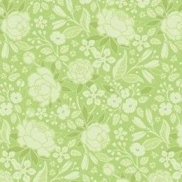 Benartex Frolic Silhouette Green