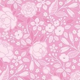 Benartex Frolic Silhouette Pink