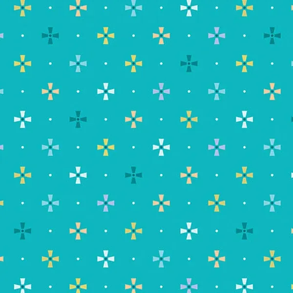 Benartex Frolic Circus Teal