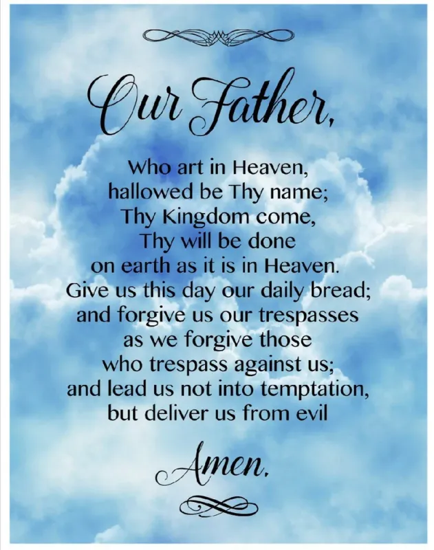 David Textiles The Lords Prayer Panel DX 1349 9C 1 Blue