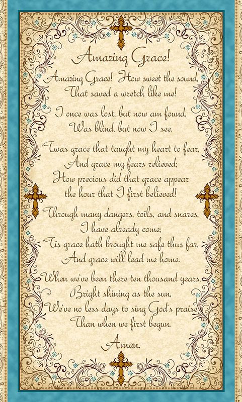 Quilting Treasures Amazing Grace Panel 1649-24028-E