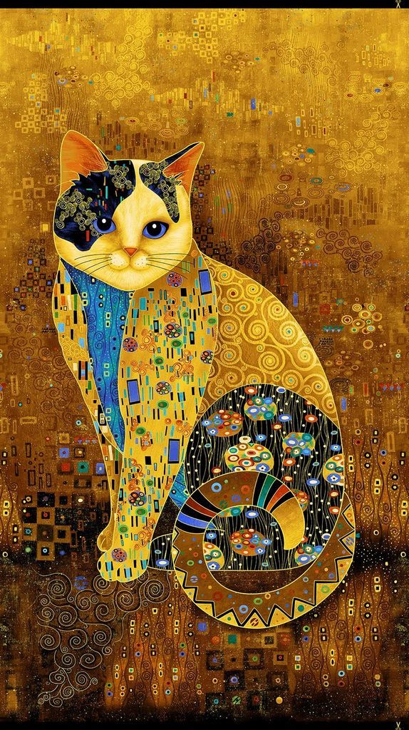 Timeless Treasures Cleo Panel CM1880 Gold