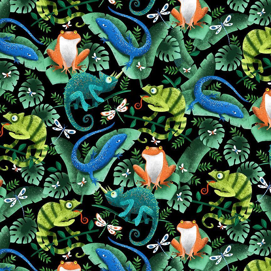 Timeless Treasures Bug CD3335 Forest