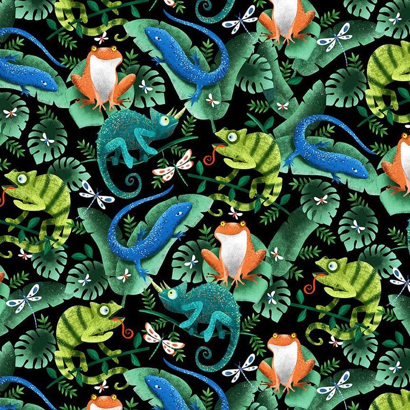 Timeless Treasures Bug CD3335 Forest
