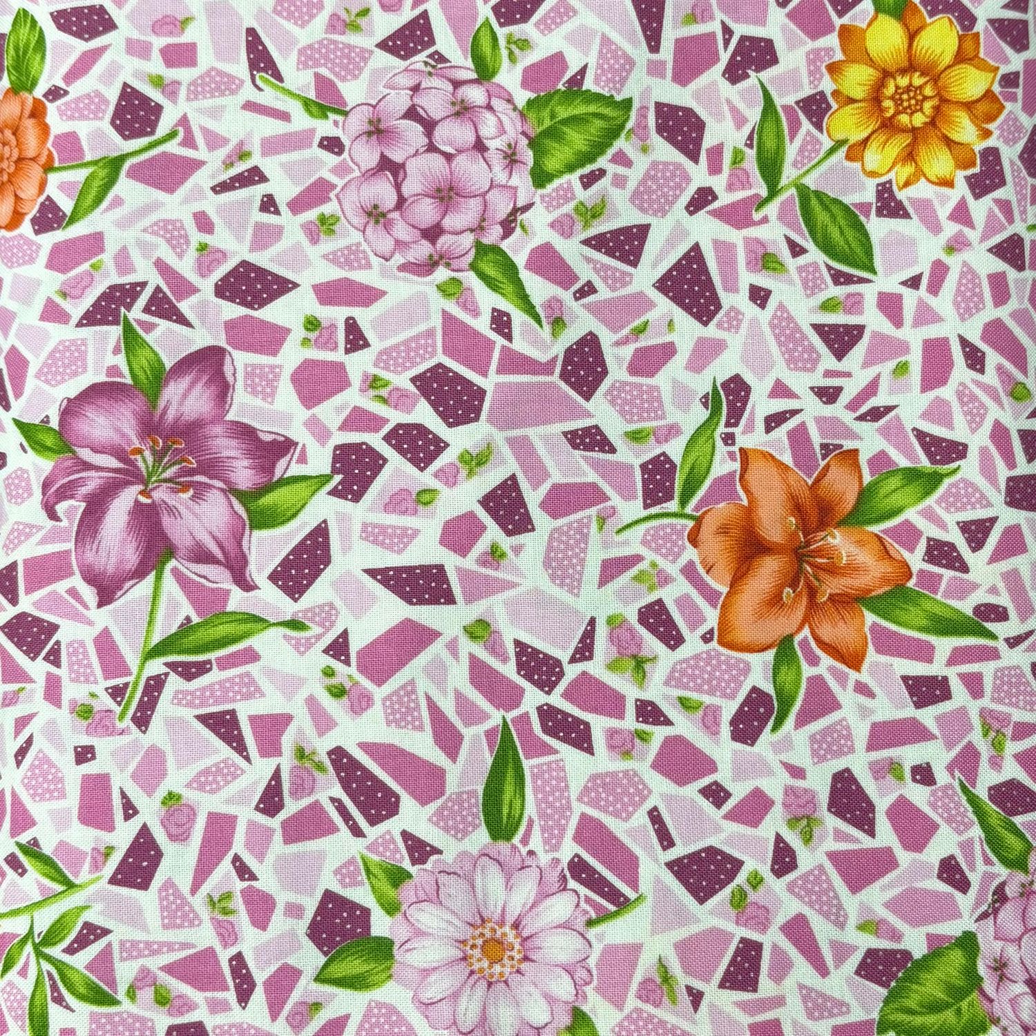Blank Quilting Mostly Mosaics BTR4486-M Pink