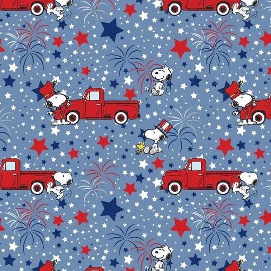 Springs Creative Snoopy Patriotic Truck Met