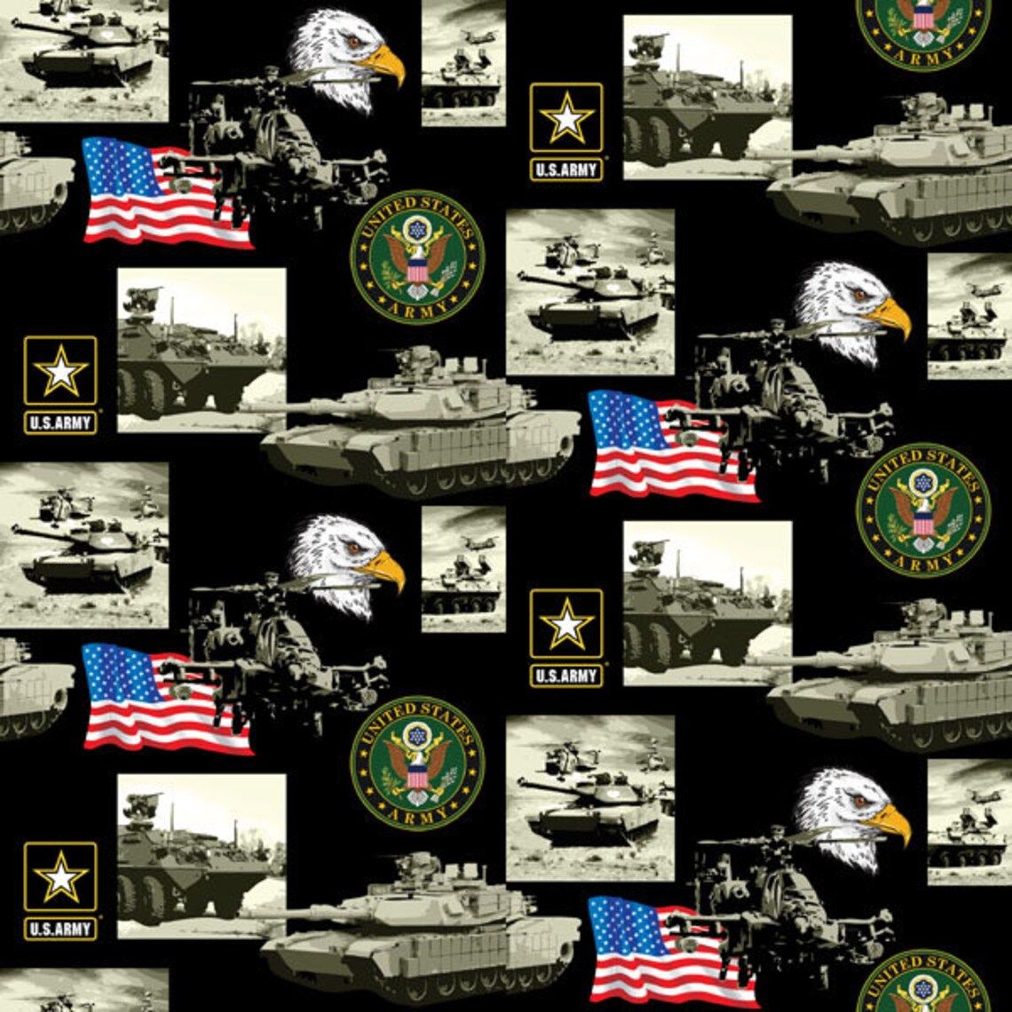 Sykel Enterprises Military Print Army All Over 021-A