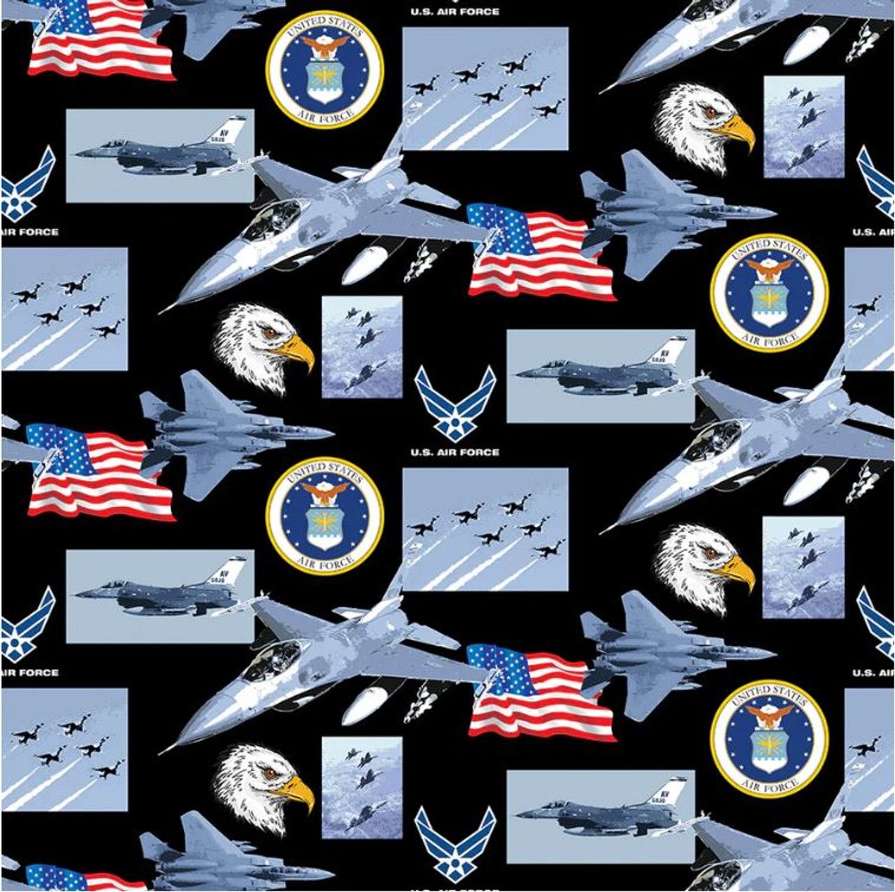 Sykel Enterprises Military Print Air Force All Over 021-AF