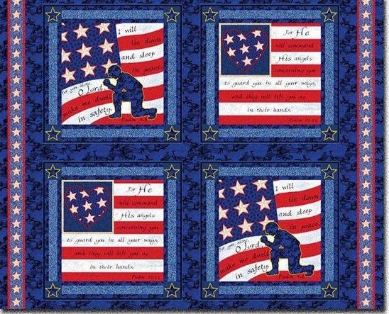 Springs Creative Soldier&#39;s Prayer Pillow Panel