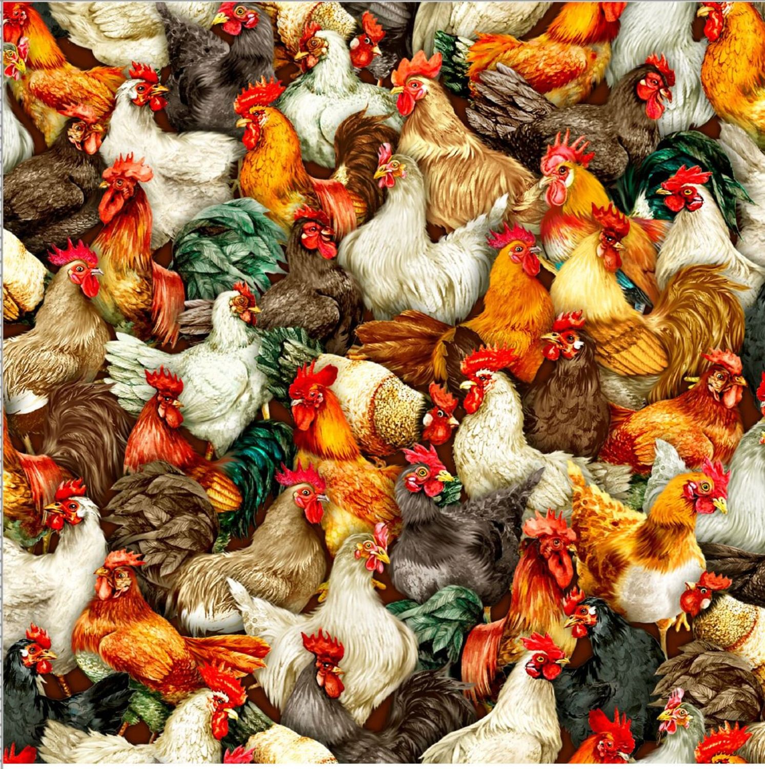 Oasis Fabrics Lay An Egg Packed Chicken 59-5771