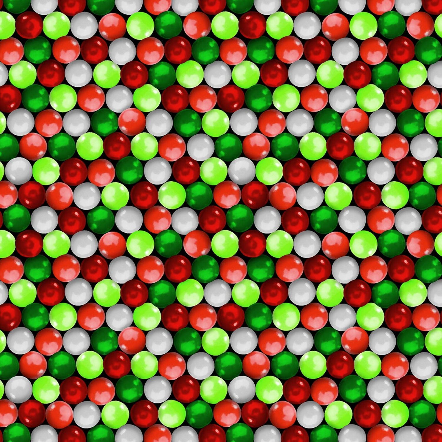 Benartex Sweet Holidays Festive Gumballs Multi