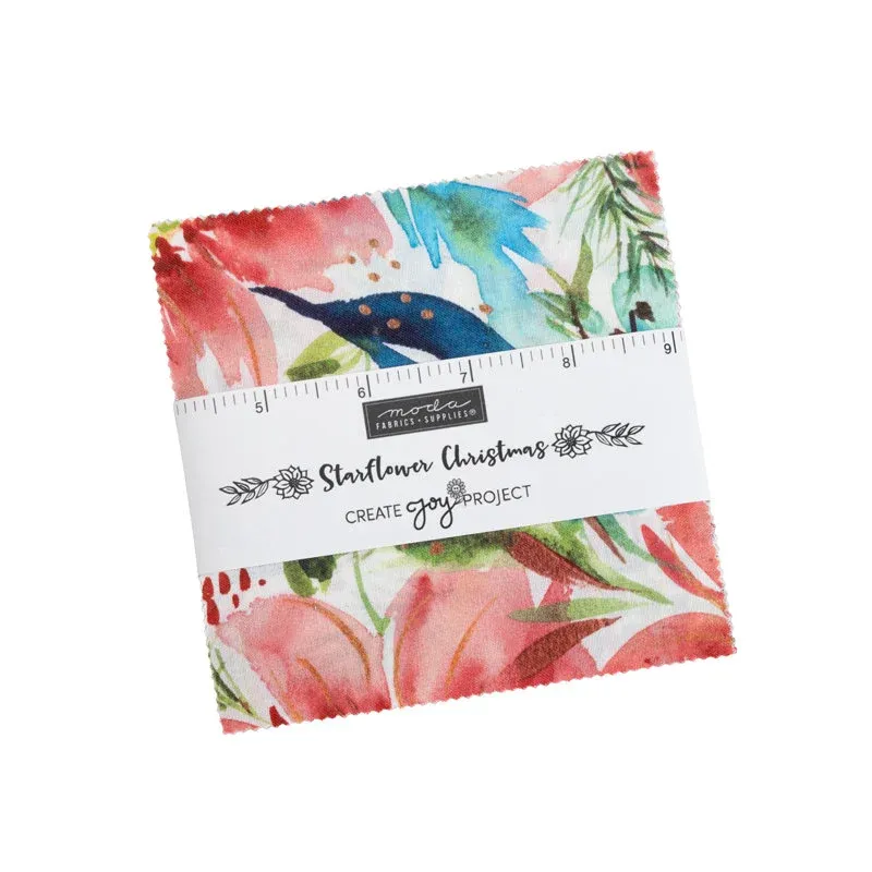 Moda Starflower Christmas Charm Pack
