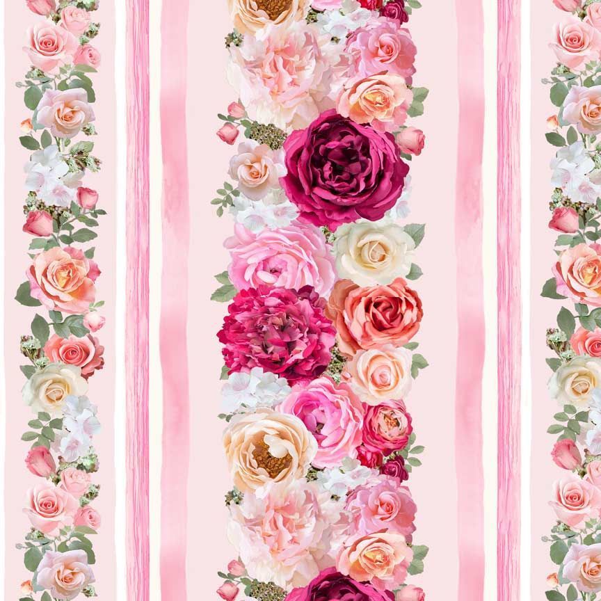 Timeless Treasures Rose CD3141 Pink