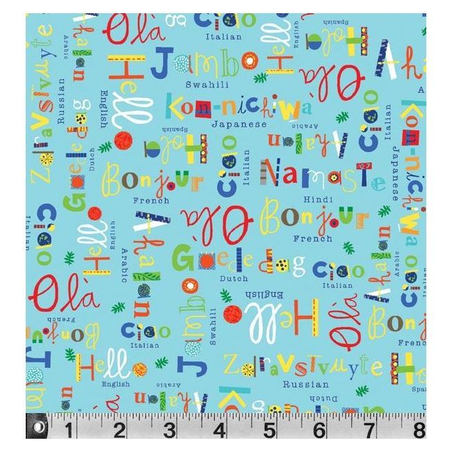 P&amp;B Textiles What A World 363 Teal