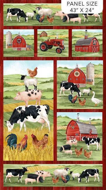 Northcott Homegrown Happiness Panel DP24357-24
