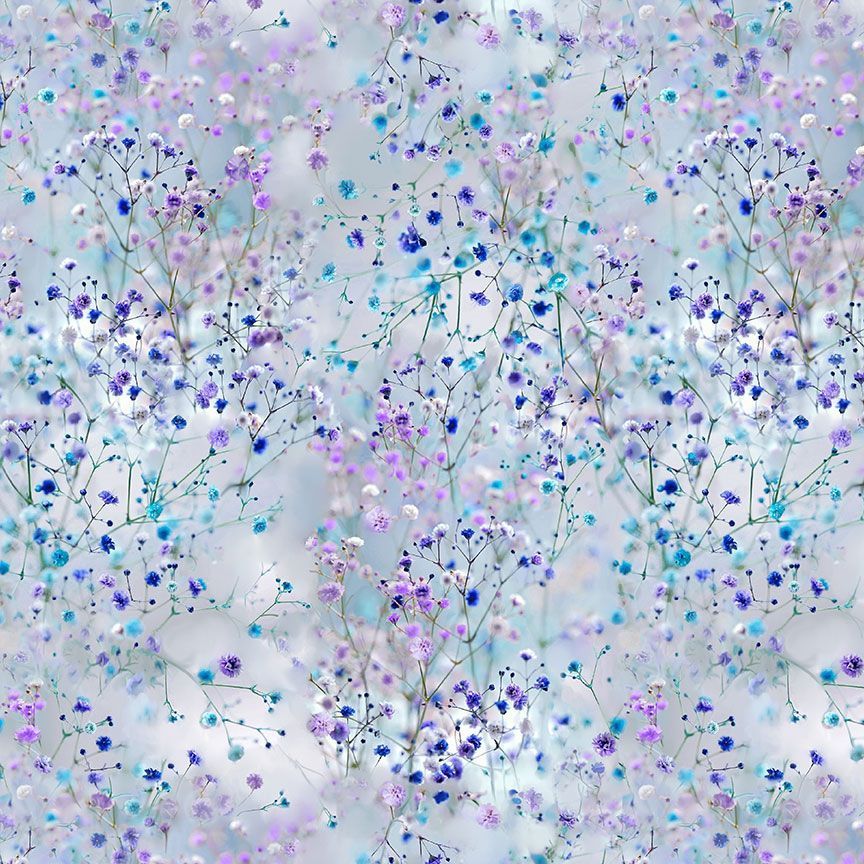 Timeless Treasures Fleur CD2373 Ice