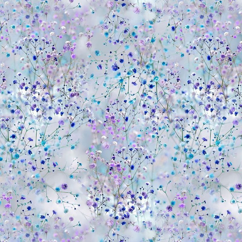 Timeless Treasures Fleur CD2373 Ice