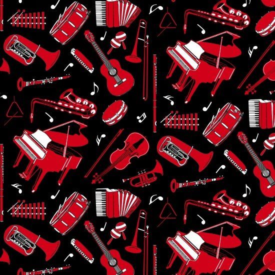 Blank Quilting Musicality 8770 099 Black