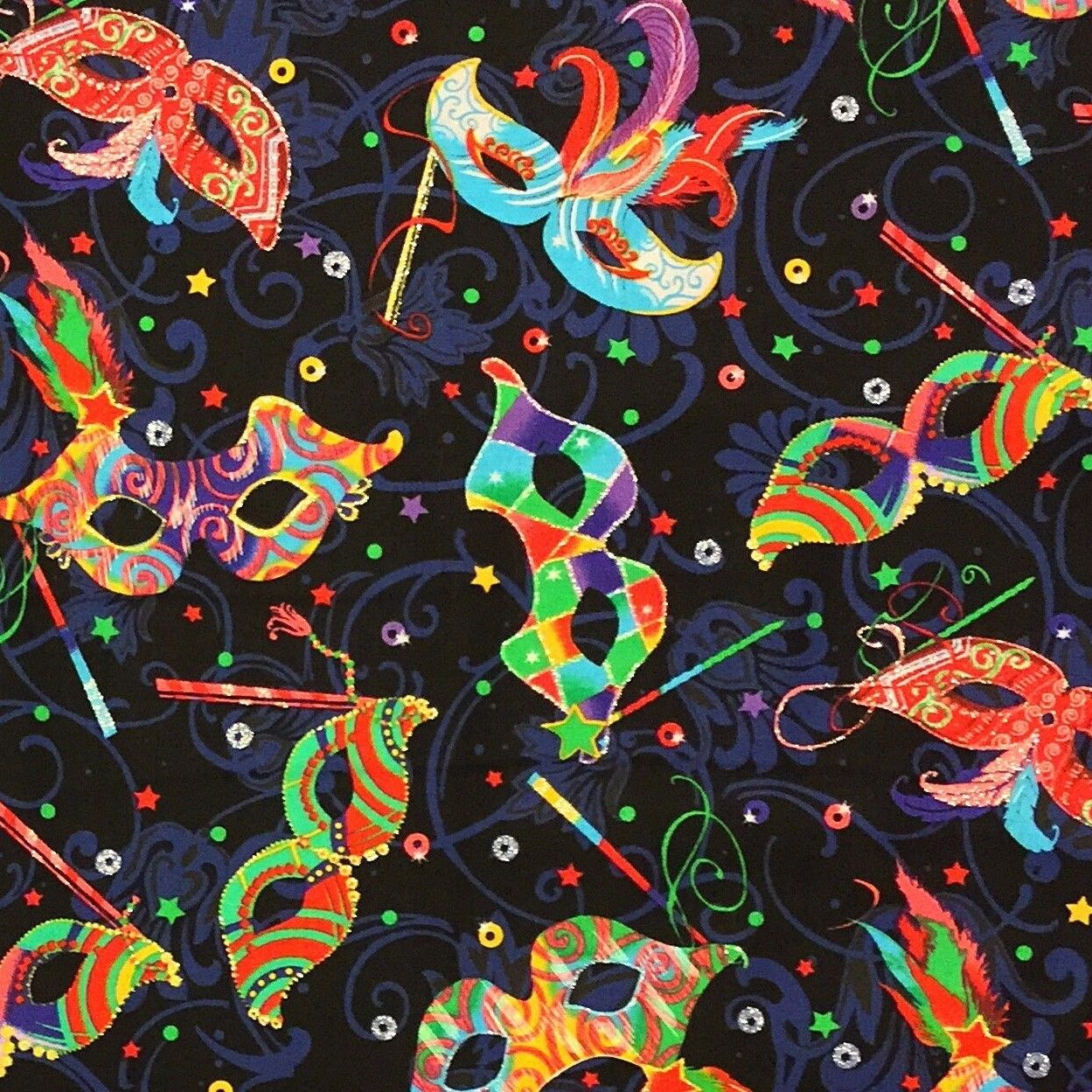 Timeless Treasures Fun CM1597 Black
