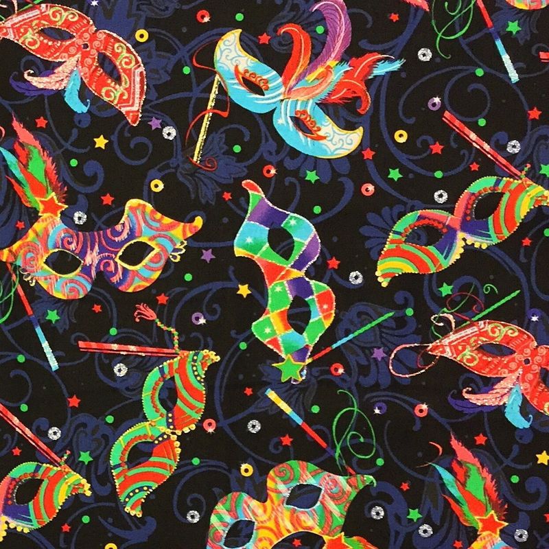 Timeless Treasures Fun CM1597 Black