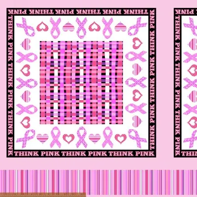 Windham Fabrics Think Pink Panel 39706P-1