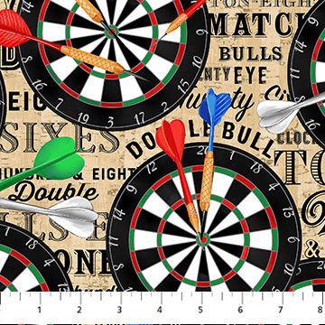 Northcott The Cave Dartboards Beige 25000-14